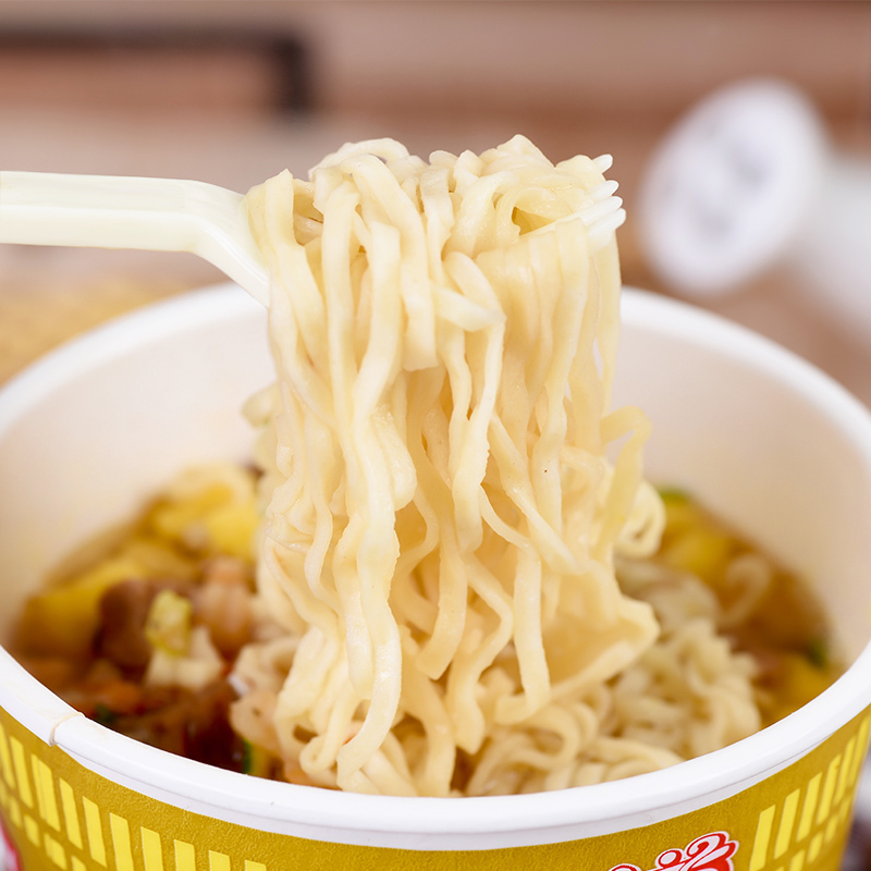 日清(NISSIN)合味道虾仁风味82g*12杯整箱 方便杯面速食泡面