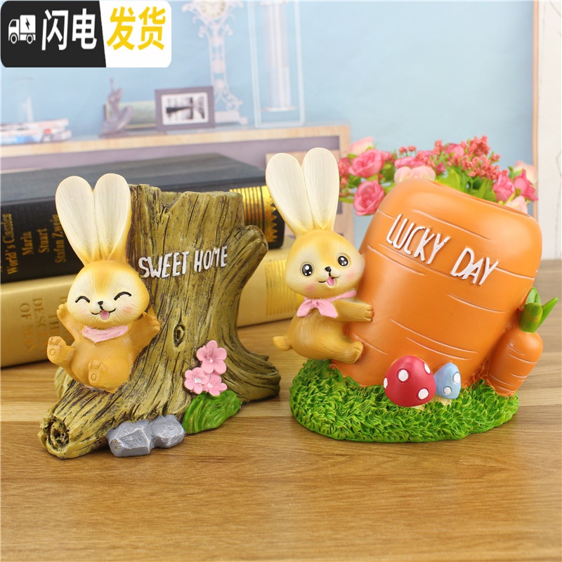 三维工匠卡通笔筒创意时尚可爱个性小学生桌面摆件文具用品六一儿童节 龙猫城堡高清大图