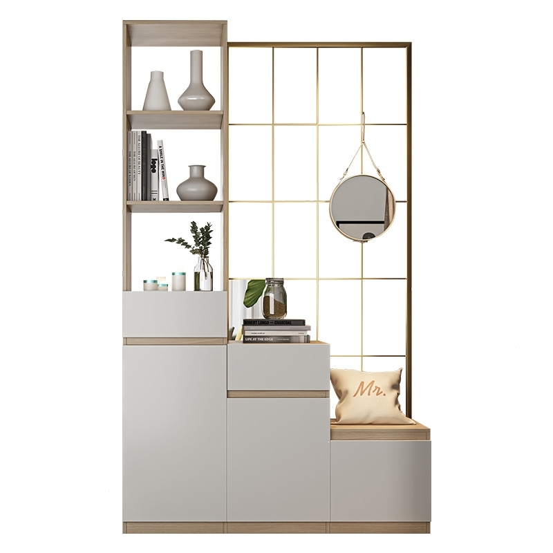 阿斯卡利简约北欧玄关柜轻奢隔断门厅客厅进门鞋柜屏风酒柜入门现代间