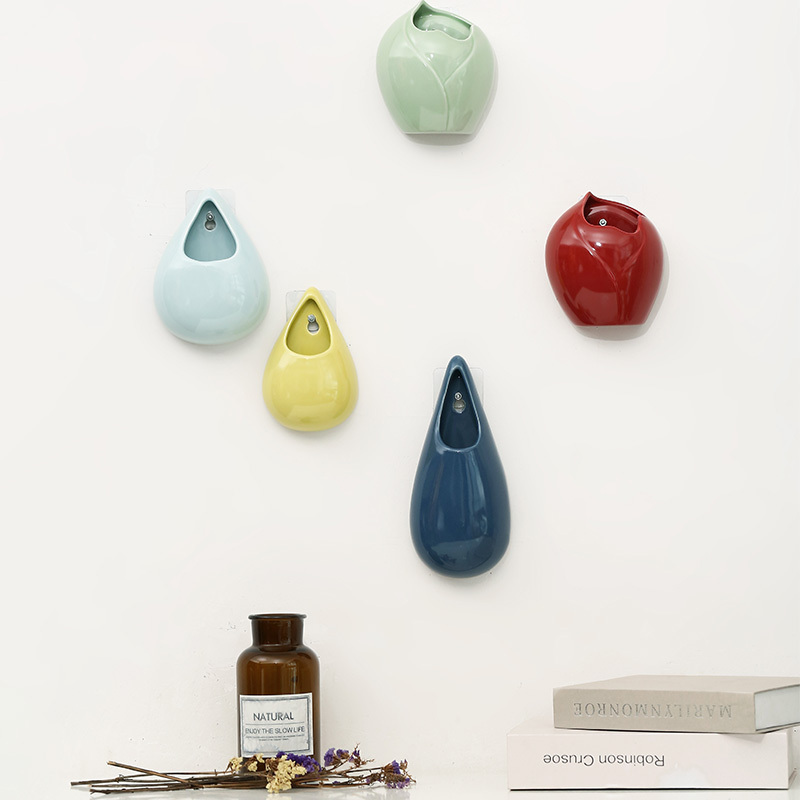 壁挂小花瓶挂墙创意悬挂式绿萝简约客厅装饰小清新花盆