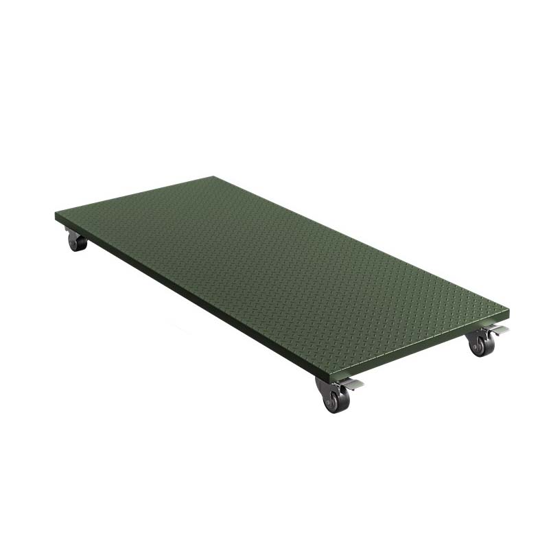 DXBG移动托盘战备物资平板推车移动仓储物资运输推车军绿色移动托盘2000*800*170mm