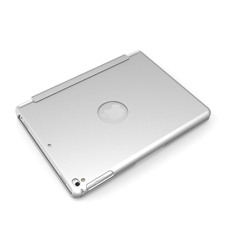 HIGE/无线分体蓝牙键盘 2018新苹果ipad pro 9.7保护套 可拆分式蓝牙键盘套 pro9.7英寸 银色