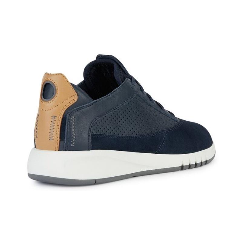 GeoxGeox男鞋休闲透气舒适轻便跑步鞋商务通勤运动鞋高清大图