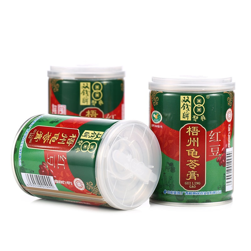双钱牌 红豆龟苓膏 中华老字号 双钱龟苓膏 250g *12罐 单位:件