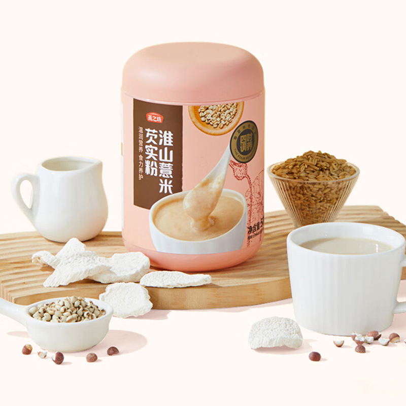 燕之坊淮山薏米芡实粉即食冲饮饱腹代餐粉营养早餐谷物粉500g