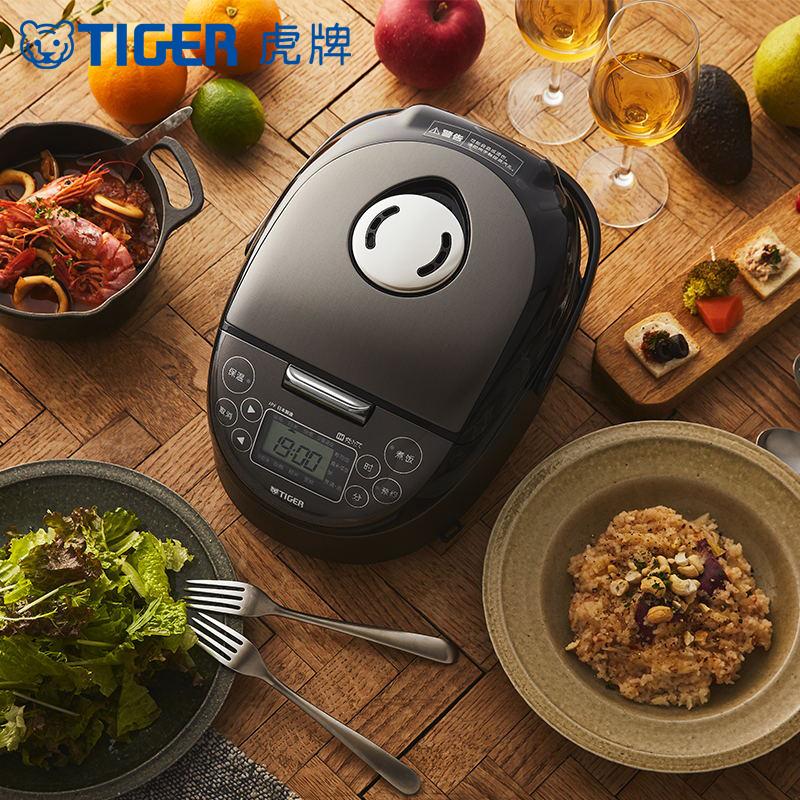 虎牌(tiger)电饭煲 JPF-A55C-K迷你小型IH土锅电饭煲家用1.5L柴火饭1-2人份黑色款高清大图
