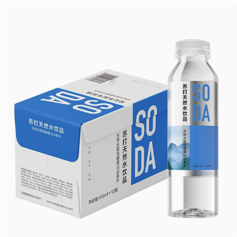 恒田(HENGTIAN) 苏打天然水饮品 410ml*15瓶