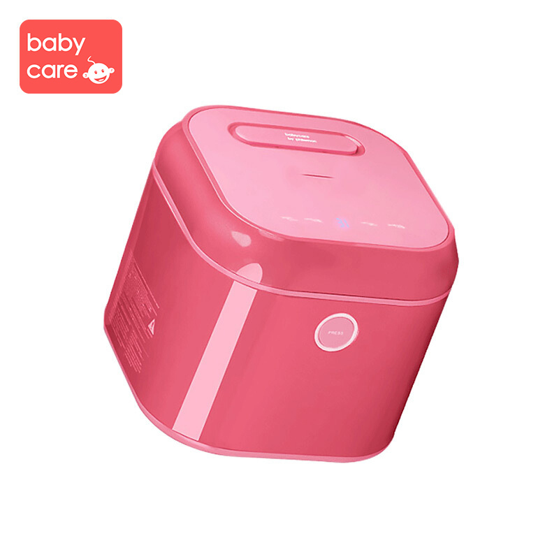babycare紫外线奶瓶消毒器带烘干 多功能婴儿奶瓶不锈钢消毒锅柜 经典款-魔力桃红8800D