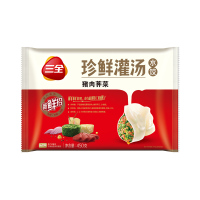 三全灌汤猪肉荠菜菜水饺450g