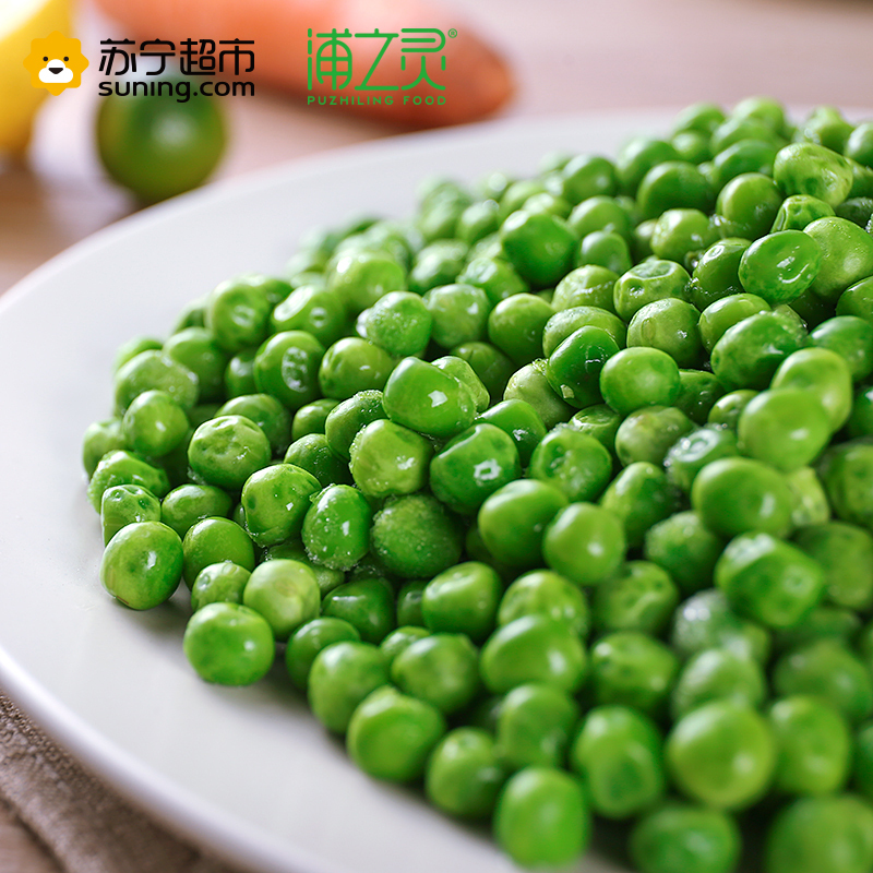浦之灵 进口甜青豆 速冻小豌豆 袋装 900g 冷冻蔬菜