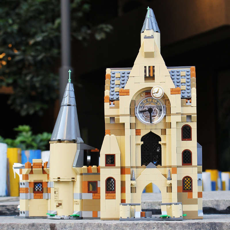 兼容乐高哈利波特魔法学院霍格沃兹钟楼高难度组装积木拼装模型 -升级