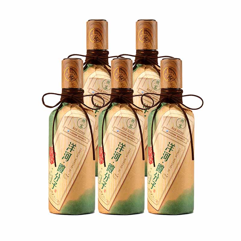 洋河 微分子微客33.8度500ml*5瓶 整箱礼盒装 浓香型白酒高清大图