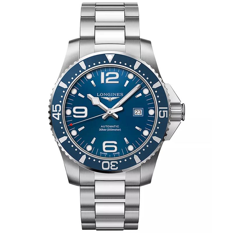 浪琴(Longines)瑞士手表 康卡斯潜水系列手链手表44毫米自动机械男表 L38414966