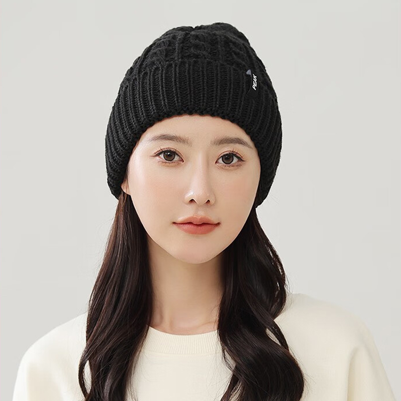 匹克(PEAK)*保暖帽 YH73433 黑色高清大图