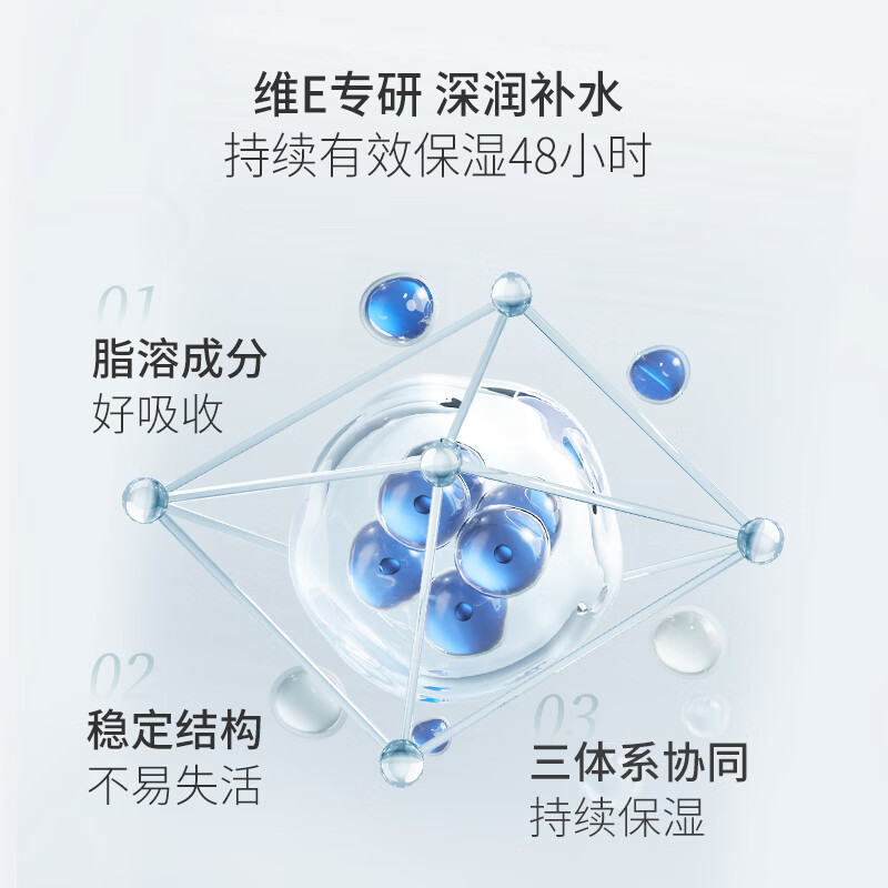 协和维生素e乳100ml*3乳液乳膏面霜身体乳护手霜擦脸补水保湿清爽高清大图