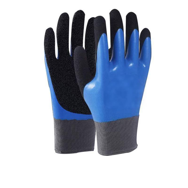 晨以橙 双面浸胶手套 均码 双