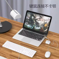 毕亚兹 USB3.0分线器 带电源接口 HUB11-1.5米