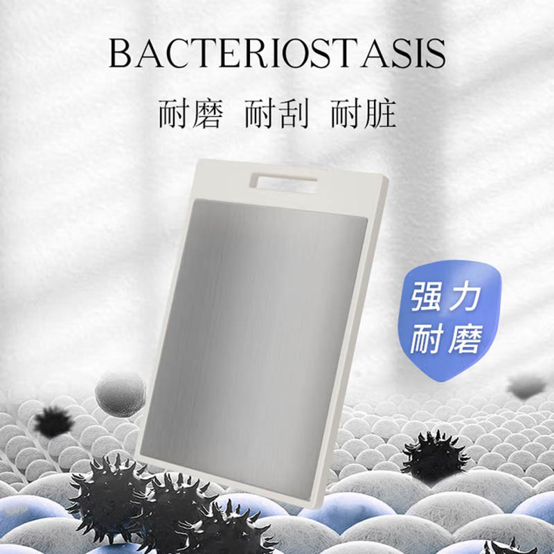 温仑山雪平锅锤纹不锈钢不粘小奶锅 煮面汤锅宝宝辅食锅 炉灶通用 波纹双面菜板28cm高清大图