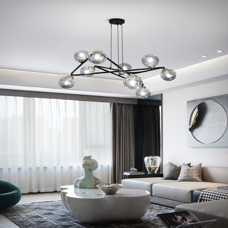 纳丽雅naliya北欧客厅吊灯现代简约创意餐厅极简艺术新款轻奢几何魔豆