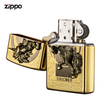 zippo芝宝打火机美国原装ZIPPO之宝防风煤油打火机独角兽ZBT-1-32a