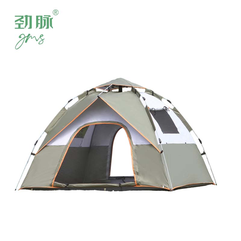劲脉 野营帐篷 军绿-200*150*110CM 顶高清大图