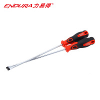 力易得(ENDURA)一字型橡塑柄螺丝批 磁性螺丝刀 起子改锥 5x200mm 货号E6556