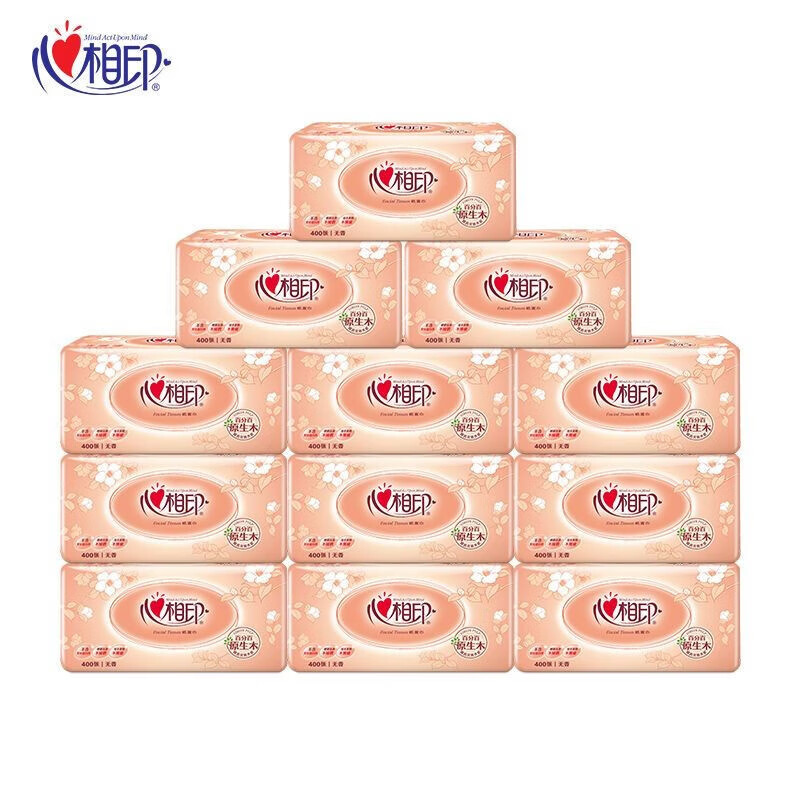 心相印 DT200 经典系列抽纸 200抽*2层 48包/1箱