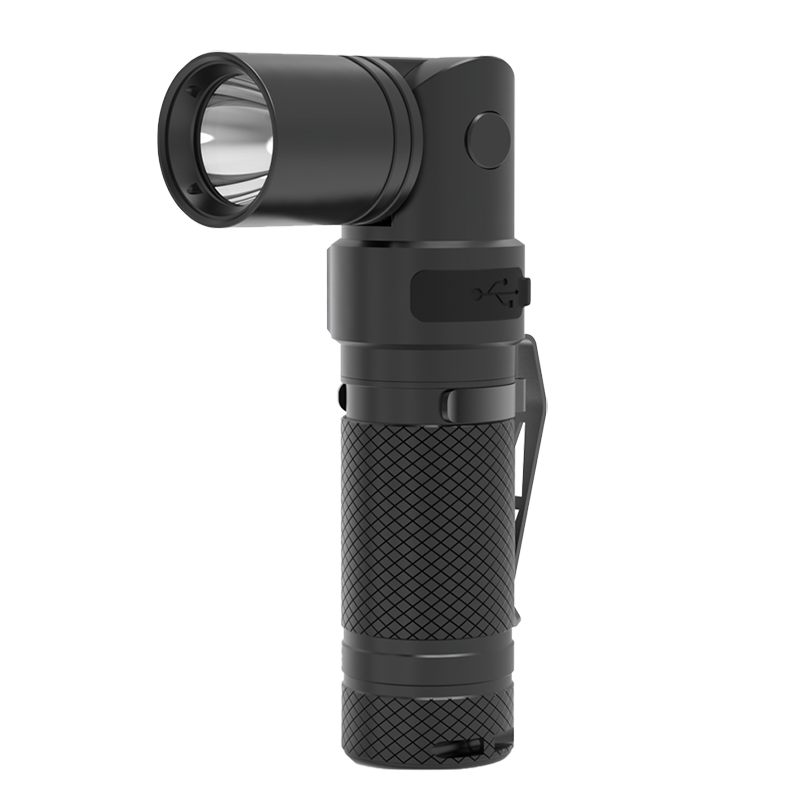 简鼎 JD6125 3W DC3.7V IP66 白光 LED 微型转角电筒(计价单位:个)黑色高清大图