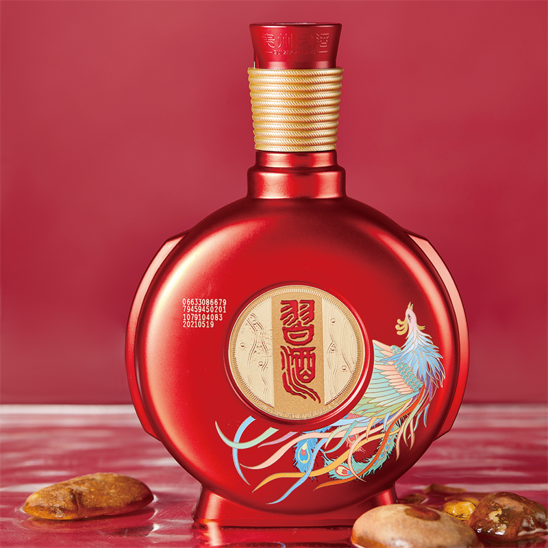 习酒精粮酿造酱香型白酒喜宴500ml双瓶装53度