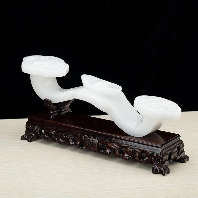 美帮汇玉石如意摆件势乔迁开业礼品