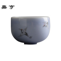 鼎亨景德镇纯手工釉上精品主人杯薄胎品茗杯茶具茶杯