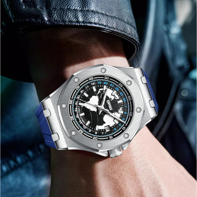 新款KINYUED流浪地球经典系列全自动男士手表机械手表商务时尚男表