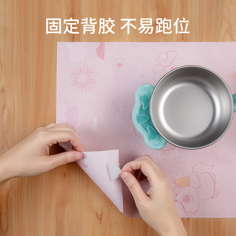 一次性餐垫宝宝婴幼儿餐桌垫防水油食饭儿童桌布桌垫隔热吸水桌面高清大图