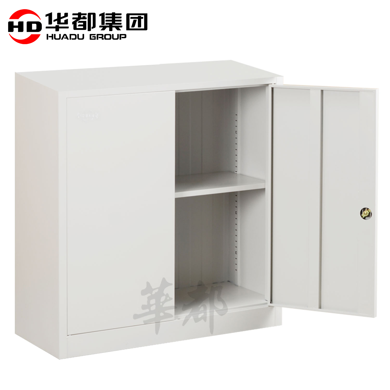 华都HDX-05S 对开双节柜上节华都文件柜档案柜钢制铁皮柜凭证五节柜办公柜资料柜器械柜带锁玻璃柜高清大图