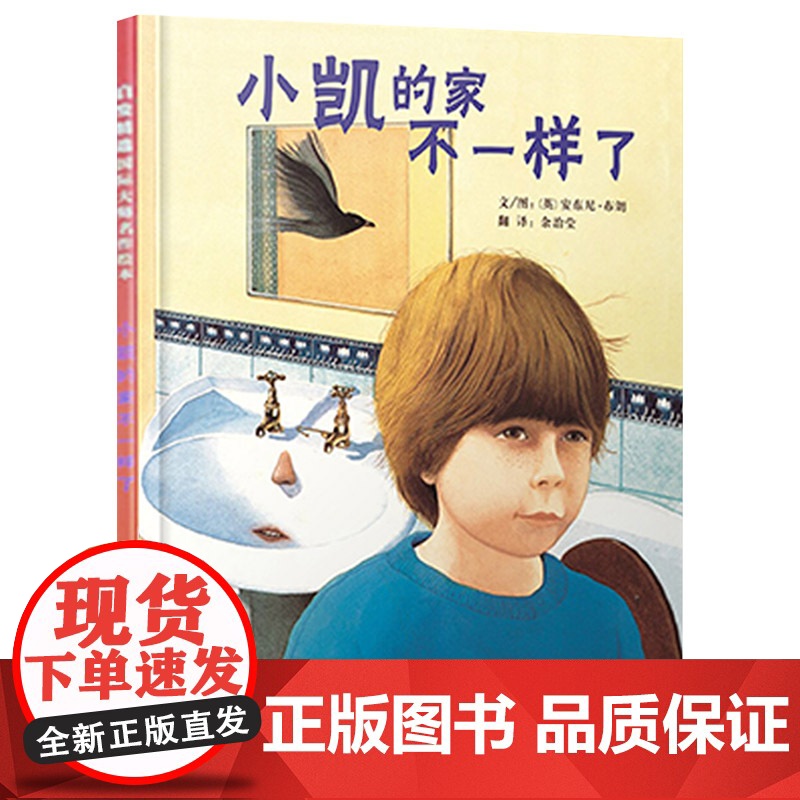 小凯的家不一样了硬壳精装图画书绘本从孩子的心态和视角出发超现实的梦想创作安东尼布朗3岁4岁5岁6岁亲子共读二胎启发正版童高清大图
