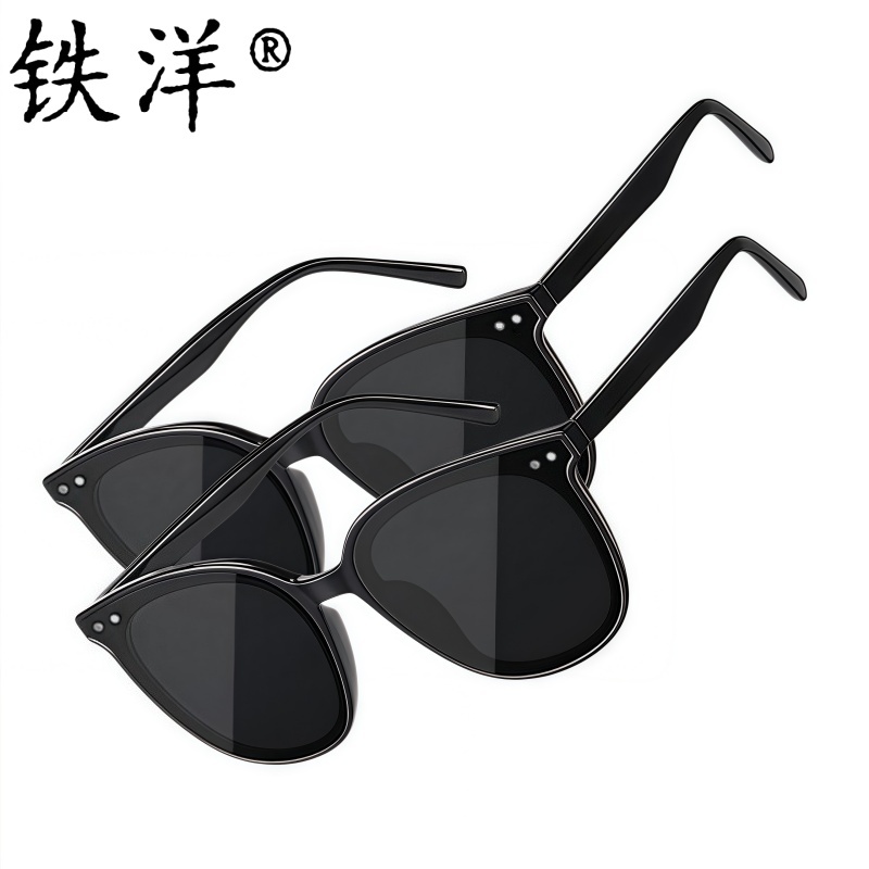 铁洋 太阳镜 墨镜 偏光眼镜 SO20黑框黑灰 副高清大图