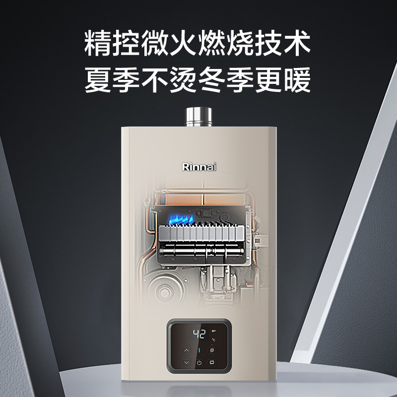 [鲸沌沌]林内20升燃气热水器 零冷水即开即热即恒温 20GD61R家用天然气 变频节能大水量