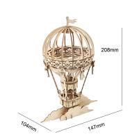 若态若来拼图立体3d模型成年木质拼装减压diy手工生日礼物玩具 云·上—热气球