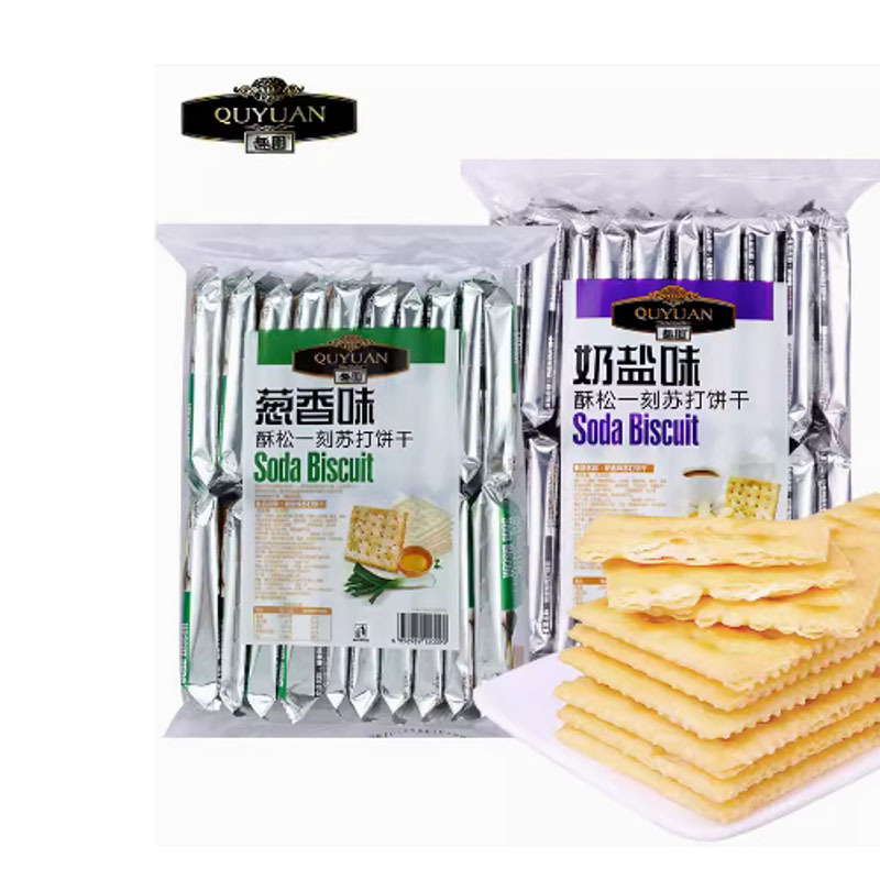 趣园奶盐味苏打饼干420g*3