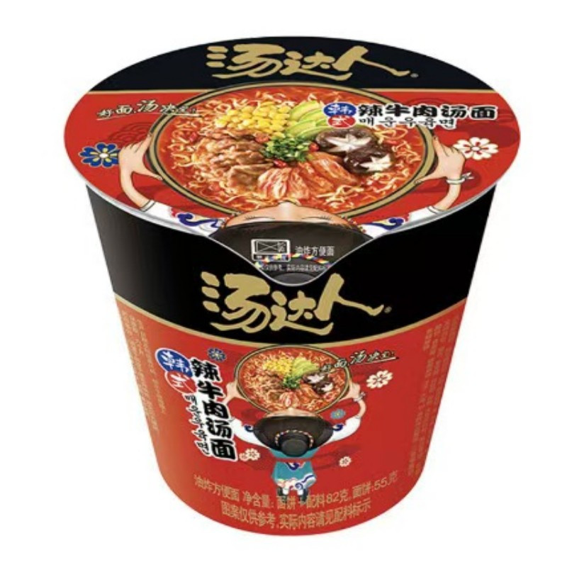 统一方便面 汤达人箱装共12杯