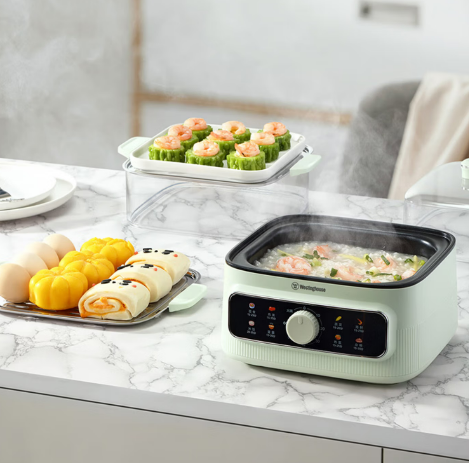 西屋多功能电蒸锅WZL23D快速加热均匀导热多档位智能温控安全节能高清大图