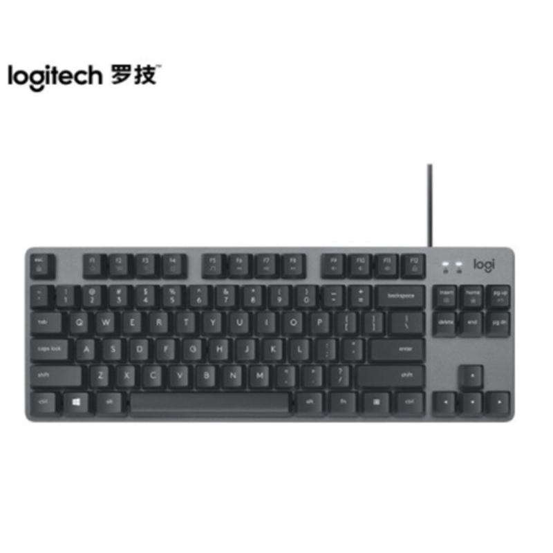 罗技(Logitech) K835机械键盘 有线键盘 游戏办公键盘 84键 黑色 TTC轴 红轴