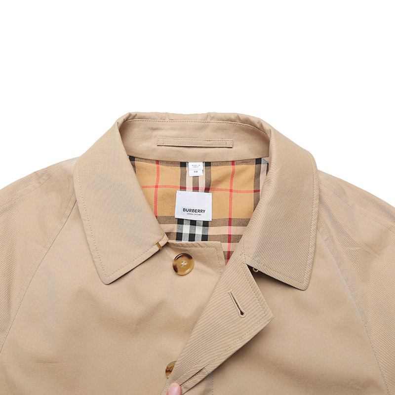 博柏利burberry男款棉质卡姆登版型中长款风衣大衣外套8065464