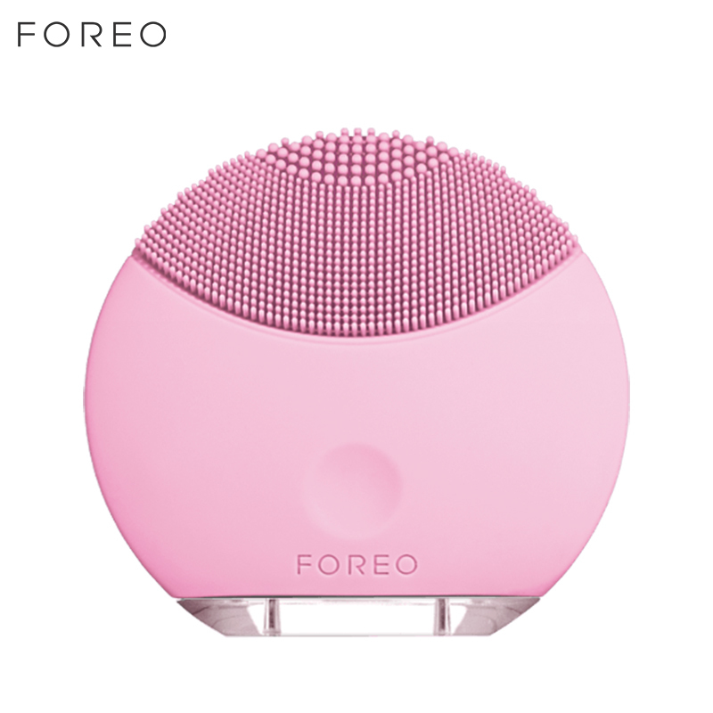 斐珞尔(FOREO) 美容器 LUNA mini 露娜 硅胶电动充电式 声波震动 深层清洁毛孔美容 洁面仪粉红色