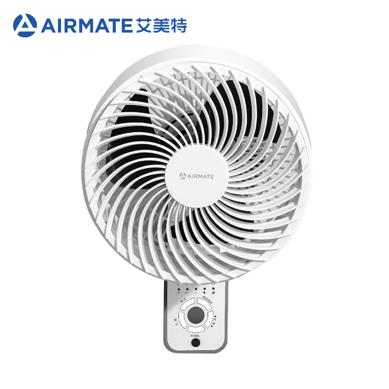 艾美特(AIRMATE)壁扇空气循环扇家用挂壁扇商用电扇轻音小风扇大风量涡流强风宿舍餐厅省空间电风扇遥控款FW23-R7高清大图