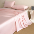 高档60支新疆长绒棉纯棉床单单件轻奢柔软丝滑纯色全棉被单三件套 沁芳粉 【床单三件套】245x270cm床单+枕套一对