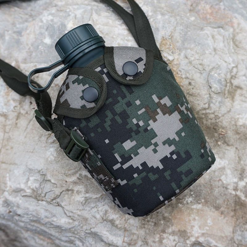 07军用水壶便携10式行军水壶户外部队迷彩水壶军训大容量水壶