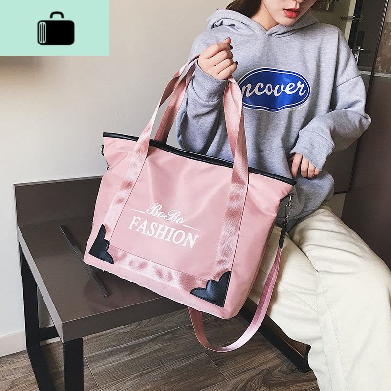 韩版网红行李包女健身包潮瑜伽运动包短途旅行包男手提轻便旅行袋NEW LAKE男士手提包图片