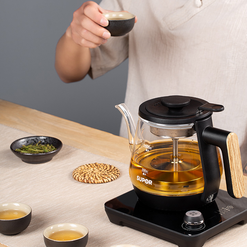 苏泊尔(SUPOR)电水壶煮茶器1000ml电热水壶电热烧水壶一体保温茶水分离煮茶器茶水分离设计SW-10C02