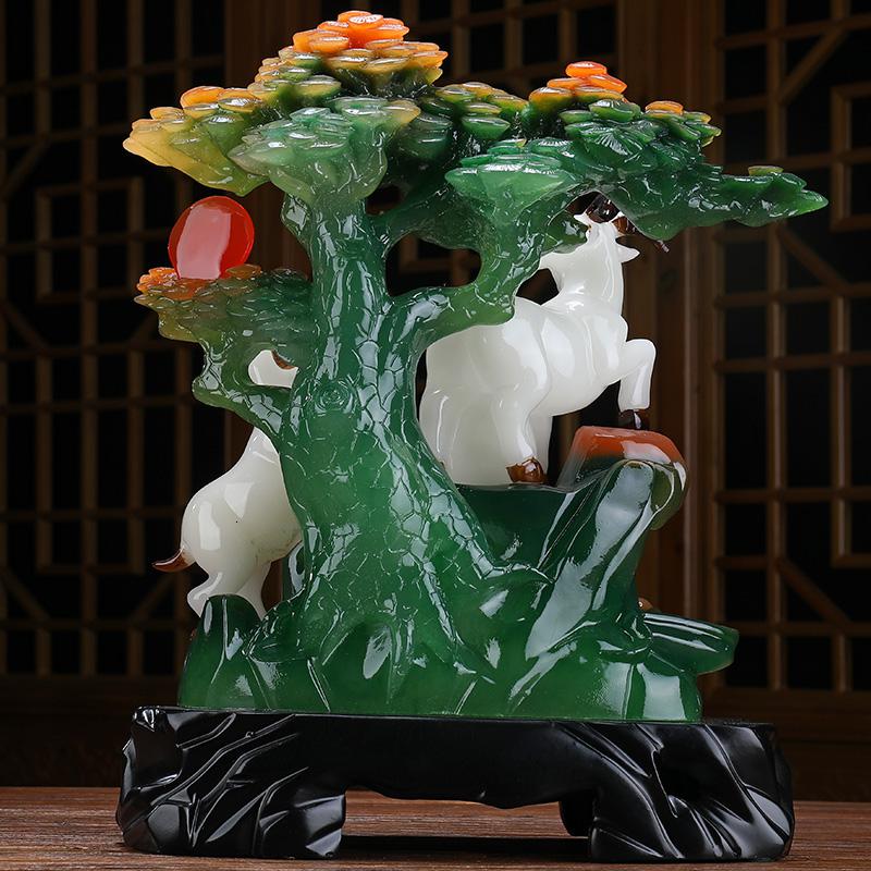 美帮汇三羊开泰羊摆件生肖羊工艺品三阳开泰摆设客厅酒柜装饰品高清大图